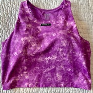 Reebok Women's Tie-Dye Purple Tank Top